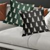 45x45CM Christmas Tree Throw Pillow Cover Xmas Tree Print Pillow Case Home Living Room Bedroom Sofa Bed Decorative Square Cushion Cover