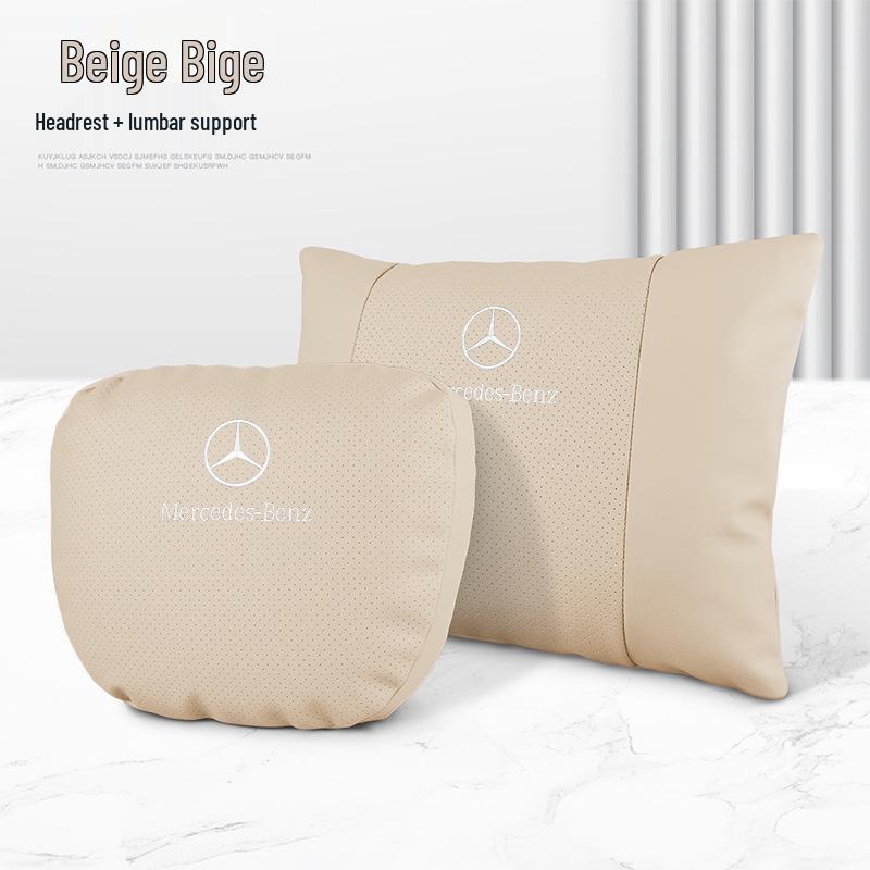 Compatible Mercedes-Benz Headrest & Lumbar Support for C-Class, E-Class, GLA, GLB, GLC Models