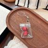 1Pcs Cute Fruit Charm Phone Accessory Attractive Strawberry Pendant Phone Adornment Keychain Accessory For Lovers
