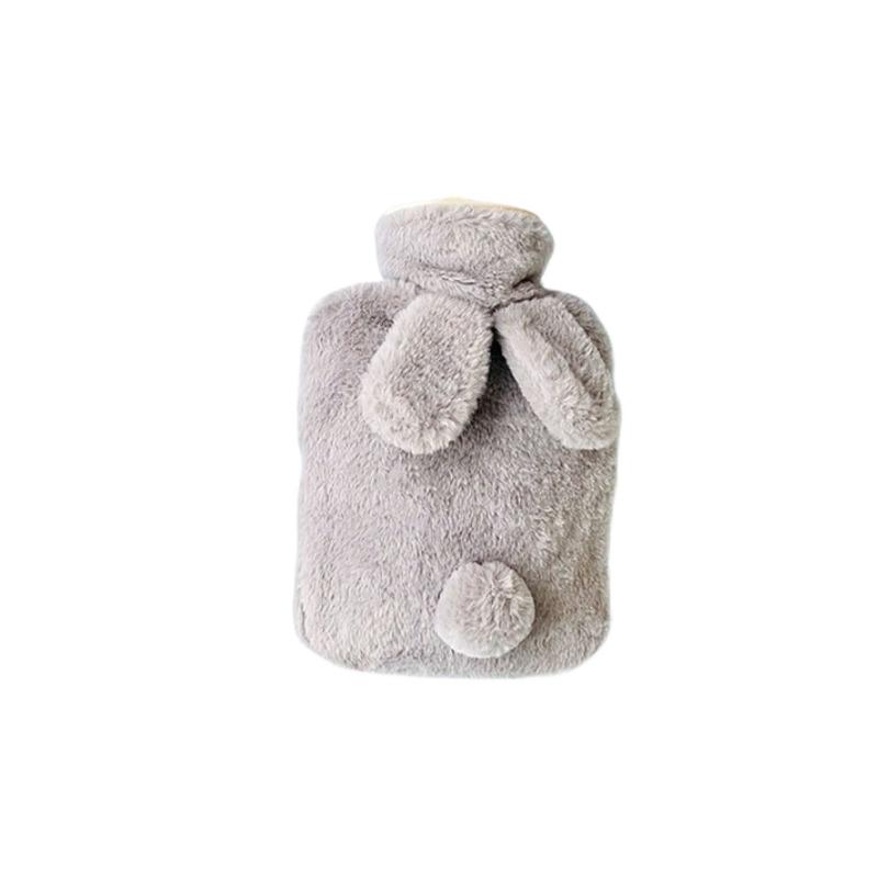 1 szt. Zimowy podgrzewacz do rąk Królik Termofor PVC z dzianinowym miękkim przytulnym pokrowcem Podgrzewacz do rąk.