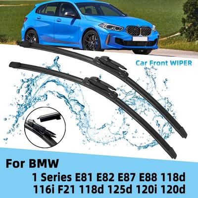 Front Wiper Accessorie Double Rubber Car Wipers for BMW 1 Series E81 E82 E87 E88 118d 116i F20 F21 118d 125d 120i 120d 2004-