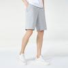 Anta Training Series Solid Color Logo Mid Waist Straight Leg Five Point Shorts Men Shorts Gray 152327318-1