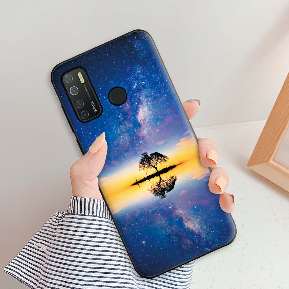For Tecno Camon 15 Case Capa Case For Camon 15 Air Cute Silicone Soft TPU Phone Case For Tecno Camon15 15 Air Fundas Feather