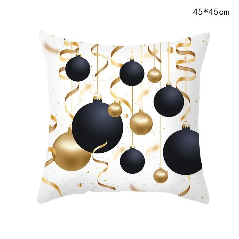 Christmas Themed Pillowcases Car Accessories Office Santa Claus Living Room Sofa Home Pillowcases