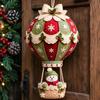 Festive Mantel Decoration Making Christmas Hot Air Balloon DIY Kit, 3D Felt Hanging Ornament Sewing Santa Creative Fabric Stitching Projects