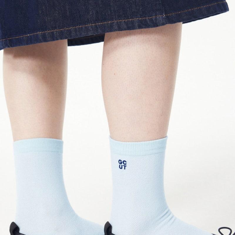 GCUT Honeycomb Collar Socks_Mint 7215284202