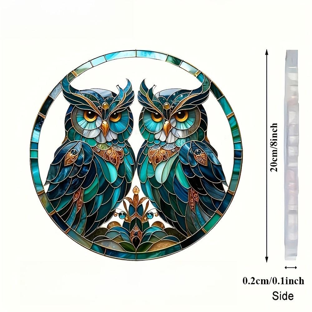 

2D Flat Acrylic Dreamy Owl-Themed Decoration , Use No Batteries/Electricity Needed, Unique Indoor/Outdoor Decoration , Multipurpose Traditional 20*20cm