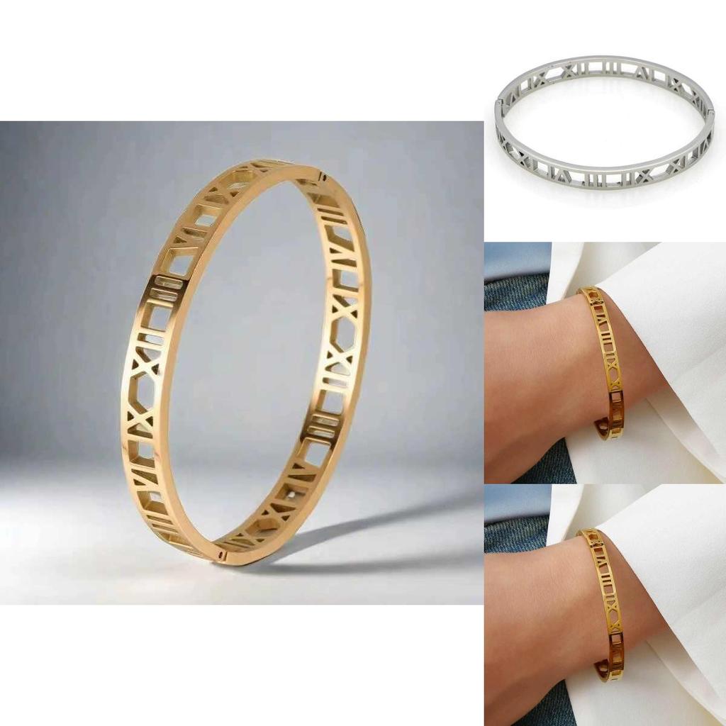 Minimalist Roman Numerals Bracelet For Women And Men Fashion Jewelry