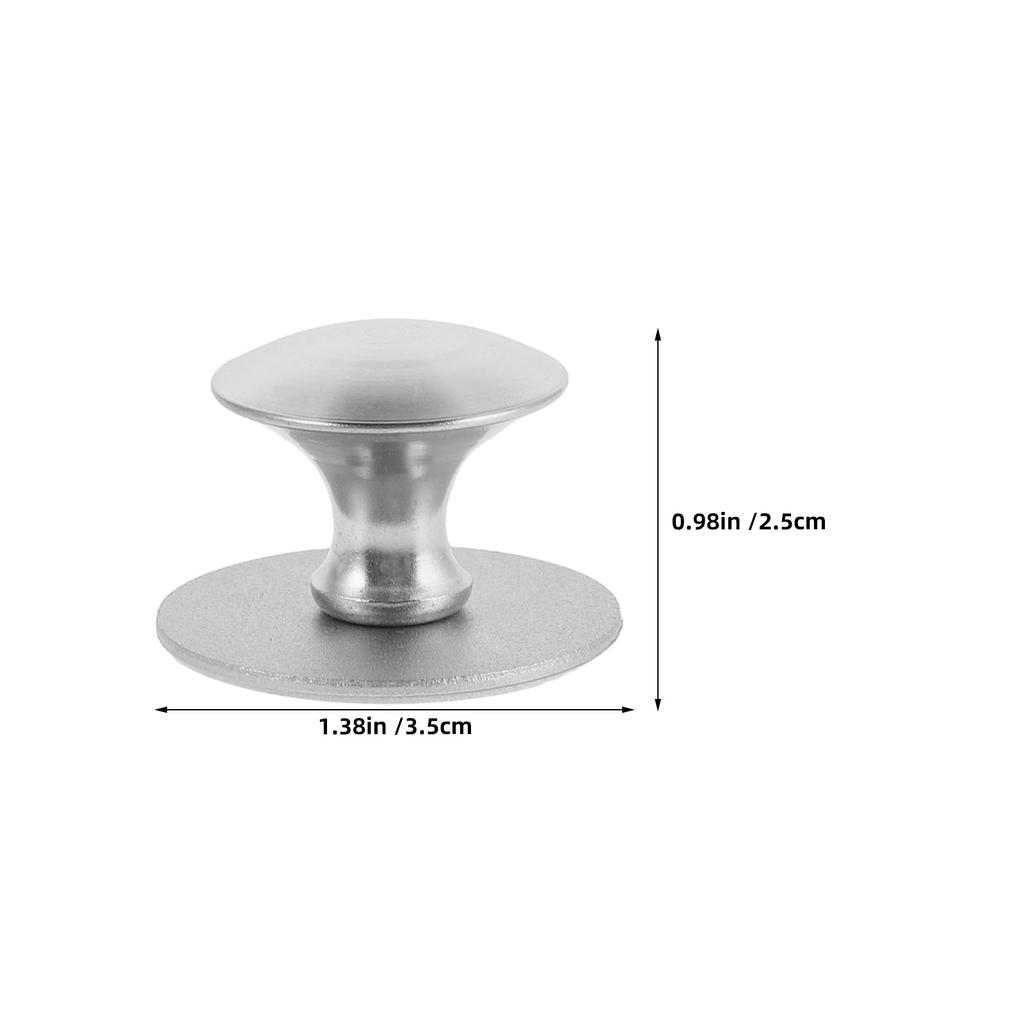 3Pcs Punch-Free Stainless Steel Cabinet Handles Self-Stick Round Pulls for Drawer Wardrobe Door Glass Cabinet Sliding Window