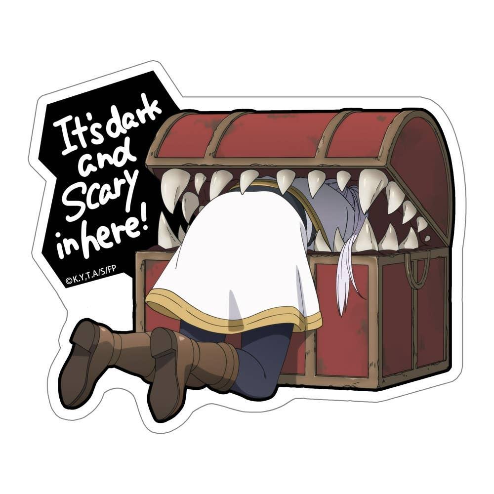 Frieren  Beyond Journey S End Outdoor Sticker  Freiren Being EAten By A Mimic