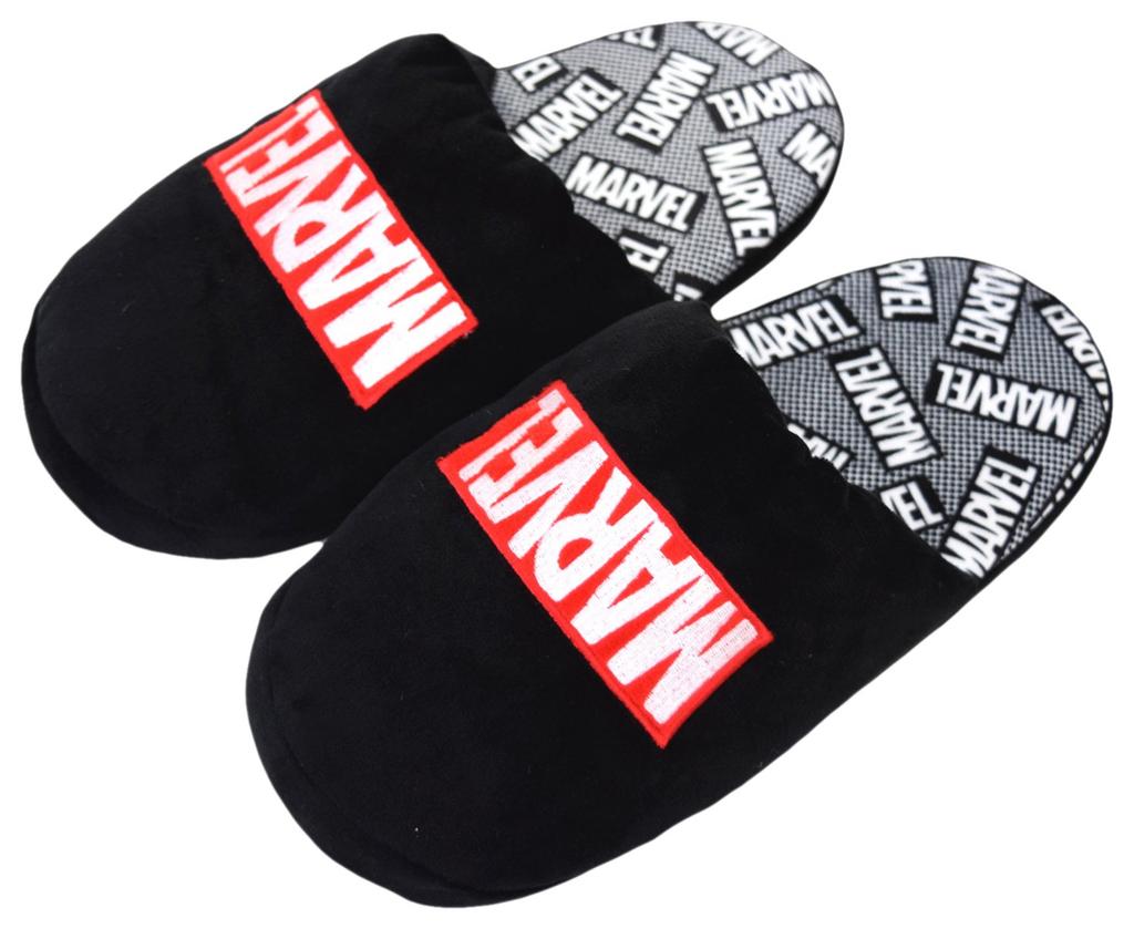 Marvel Knyac Approximately Micro Polyester Slippers, Logo, Disney, Morishita, 25cm, 100%