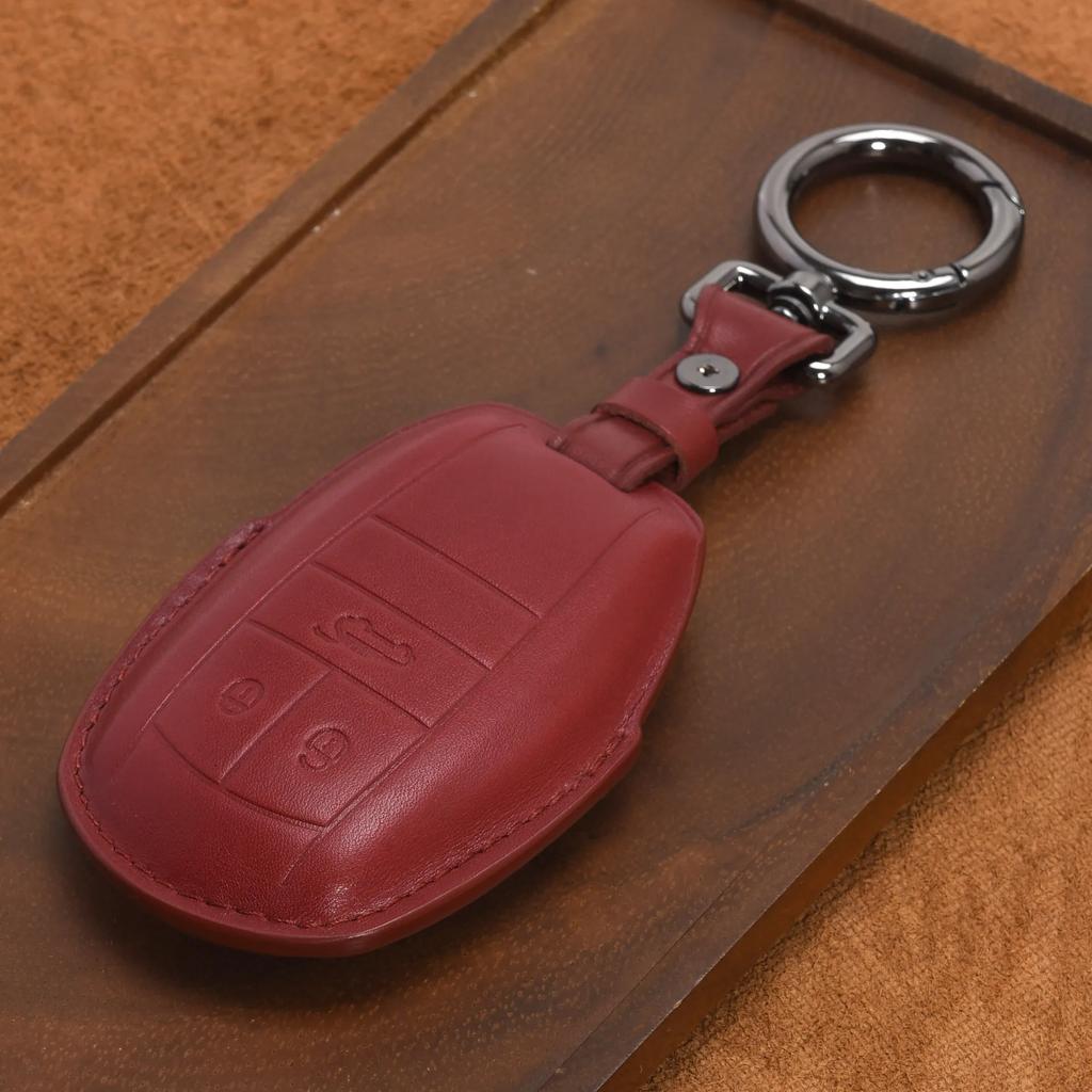 Leather Key Cover For Bentley Bentayga Suv Flying Spur, Continental Gt, Mulsanne Car Keychain Shell
