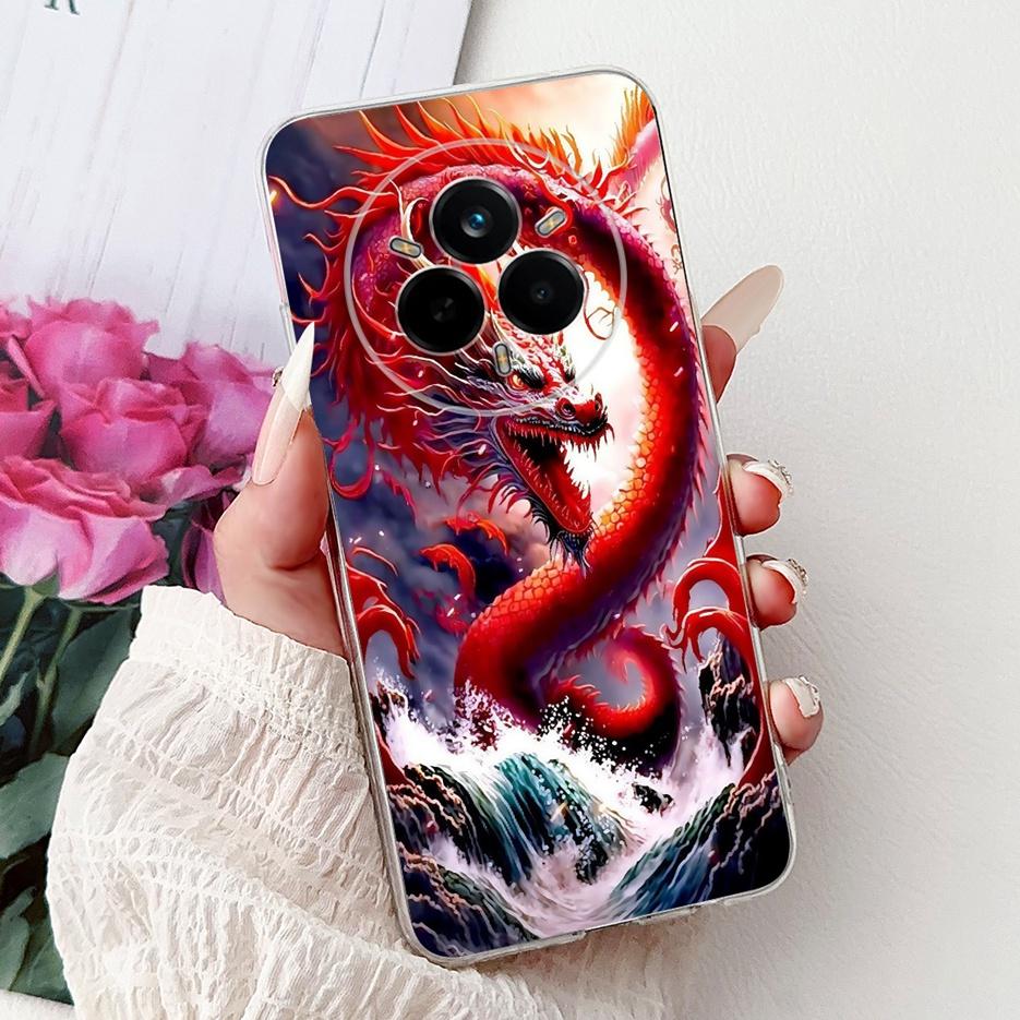 For Realme 14 Pro Plus Case RMX5051 Beautiful Flowers Painted Cover Soft Silicone Case For Realme 14 Pro Realme14 Pro+ 5G Fundas