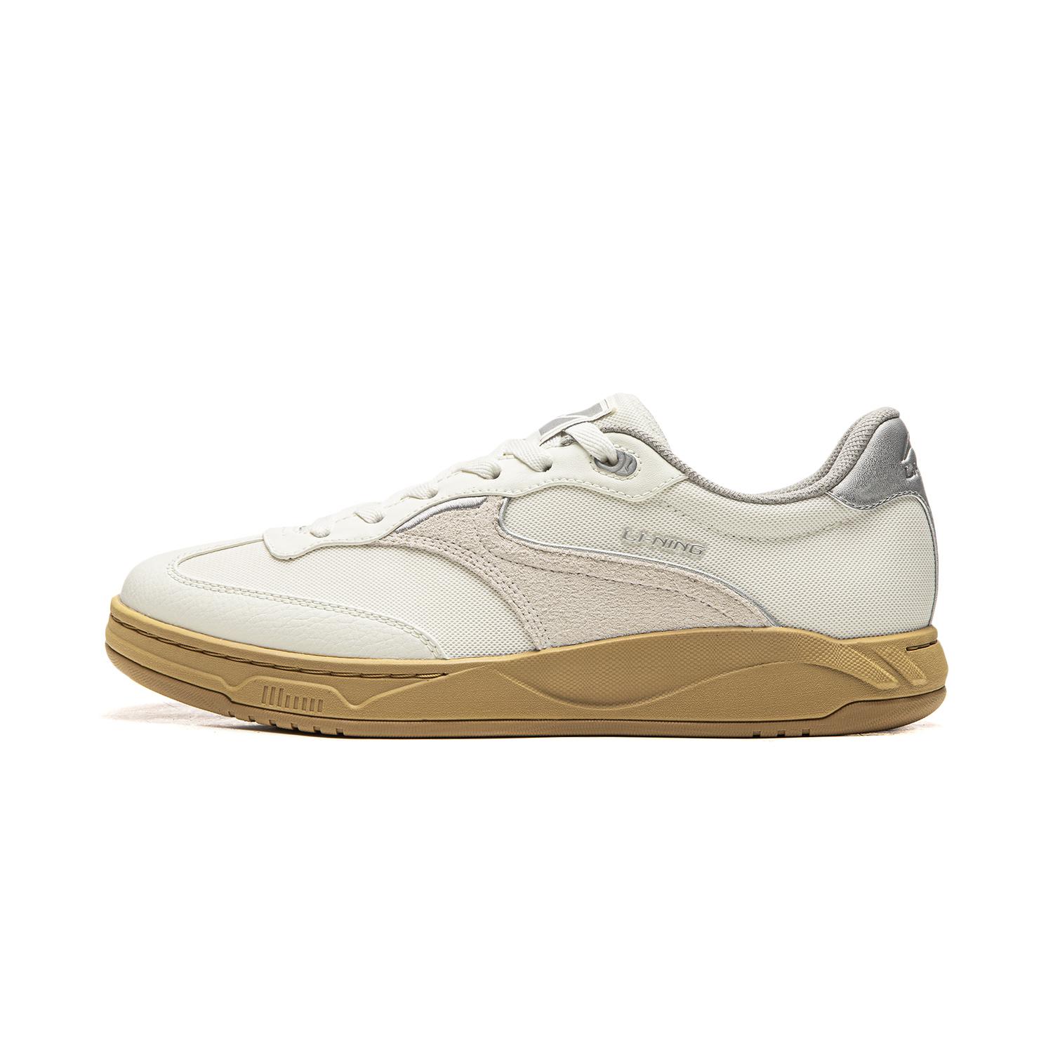 Li Ning Hedge Skateboard Shoes Unisex Low top Champagne White AGCW041-2 44
