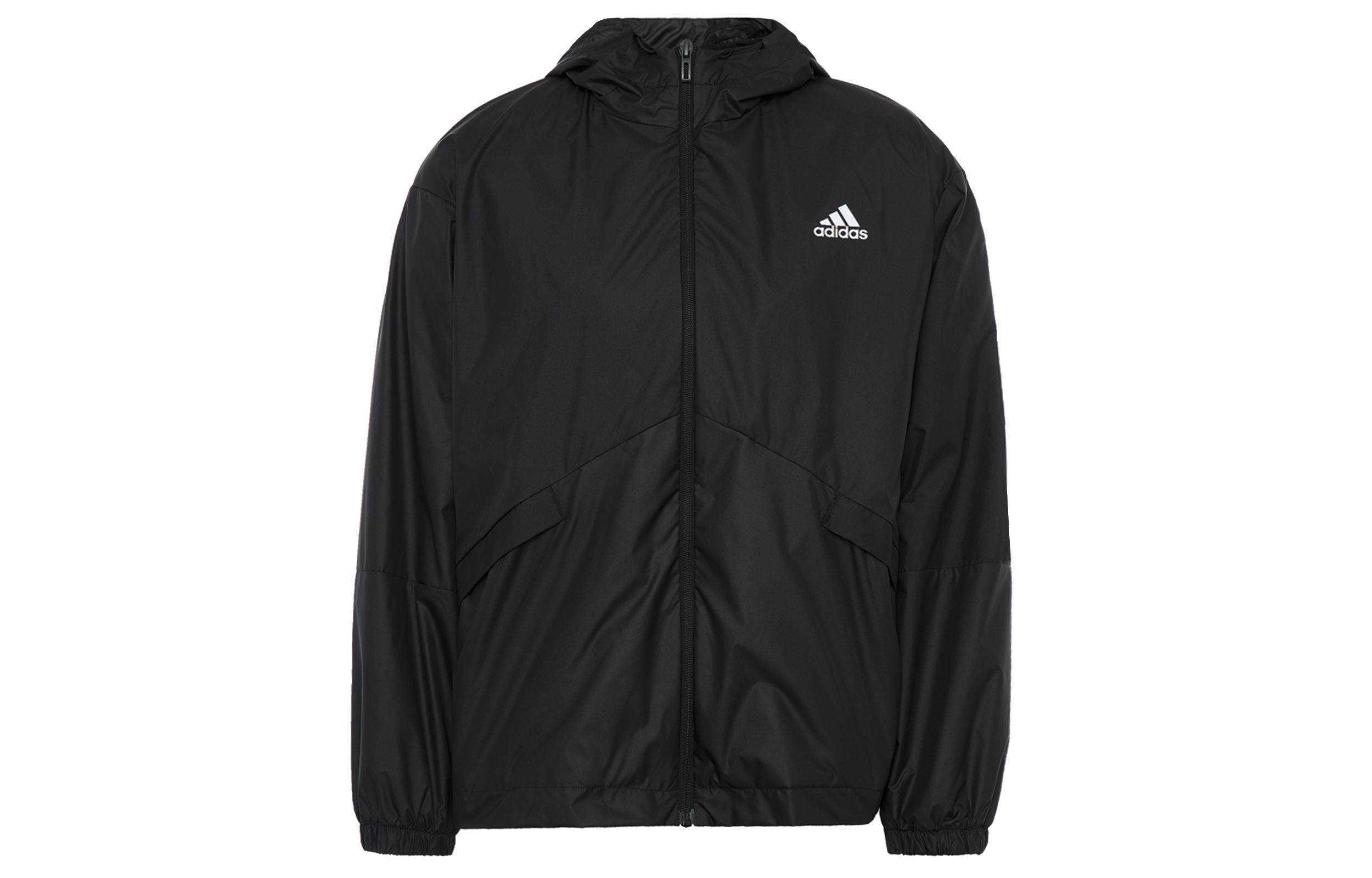 adidas Women s Essentials Oversize Logo Windbreaker Black H07842 L