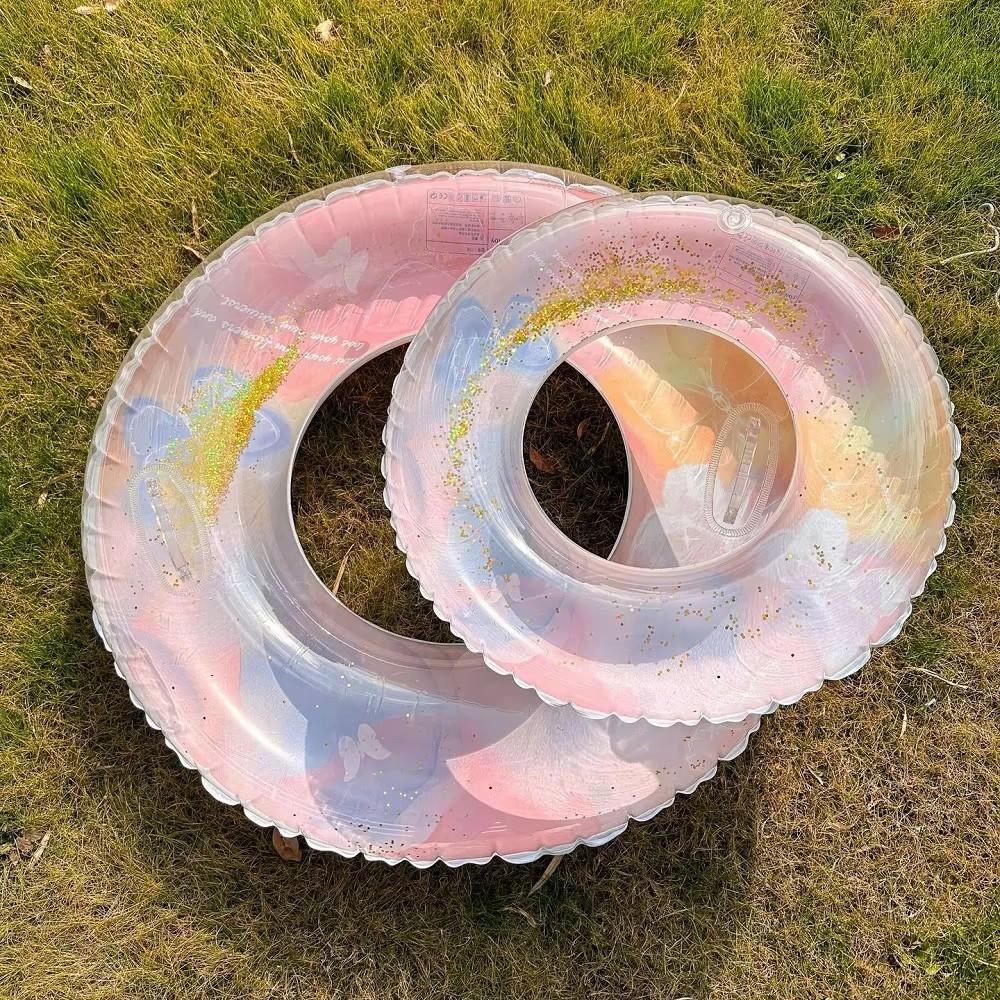 Aufblasbarer Schwimmring für Schwimmring Damen Pool Schwimmtiere Schwimmrohr Kreis Sommer Strand Wassersport Erwachsenen Schwimmhilfe
