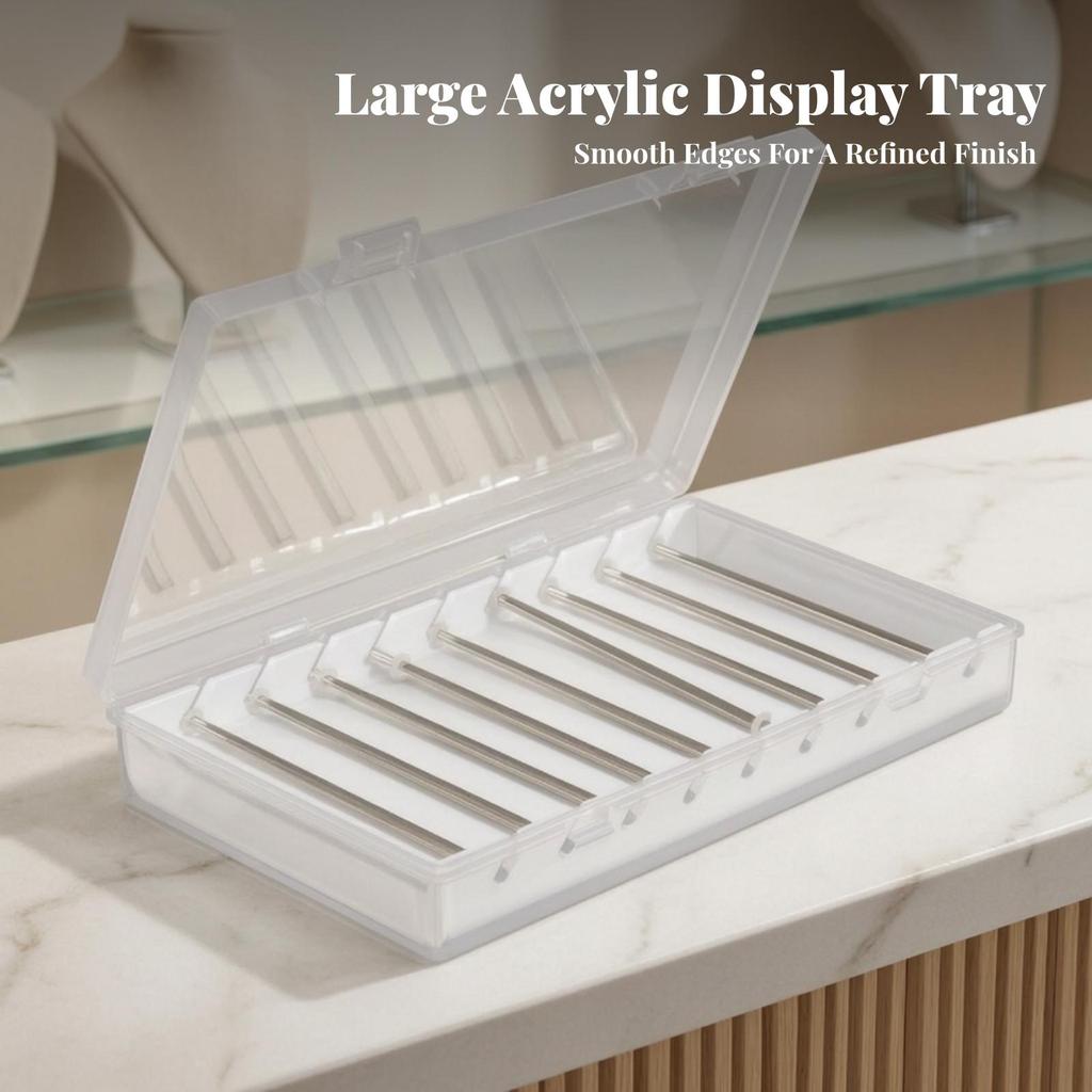 Display Case Compact Transparent PP Jewelry Storage Box for Retail Sellers