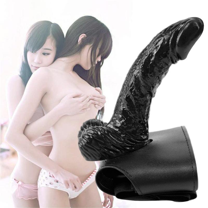 Lesbisk Lala Falsk Bærbar Penis Kvinne Herre Oppbrettede Myke Undertøy Kvinne Albue Penis Sexleketøy