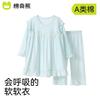 Children's Sleeping Skirt Summer Thin Girl's A-class Cotton Home Clothes Set Baby Lace Lace Air Conditioning Clothes