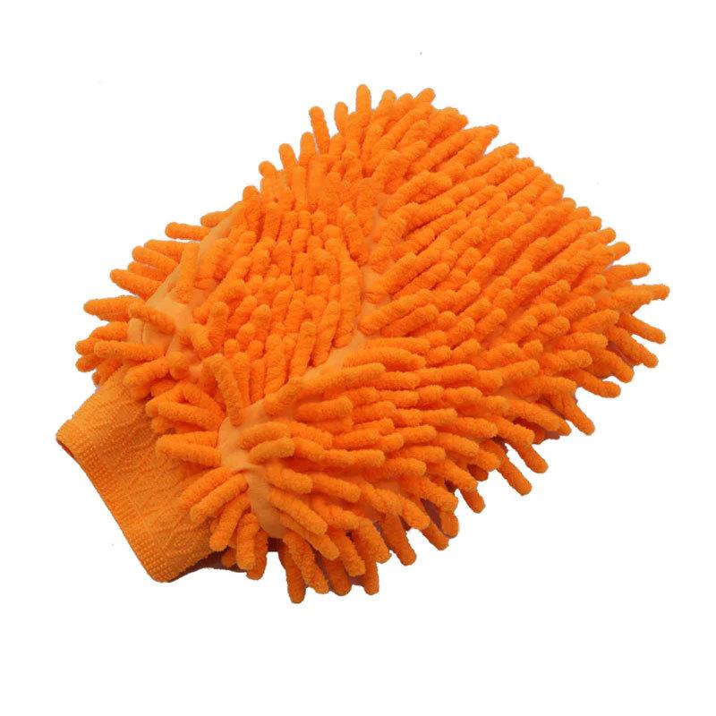 Microfiber Car Wash Double Sided Chenille Auto Gloves Ultra Absorbent Wash Super Thicked Density Sponge Scratch Car Cleaning