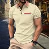 Men's Summer Leisure Culture Breathable Short Sleeved Shirt Top