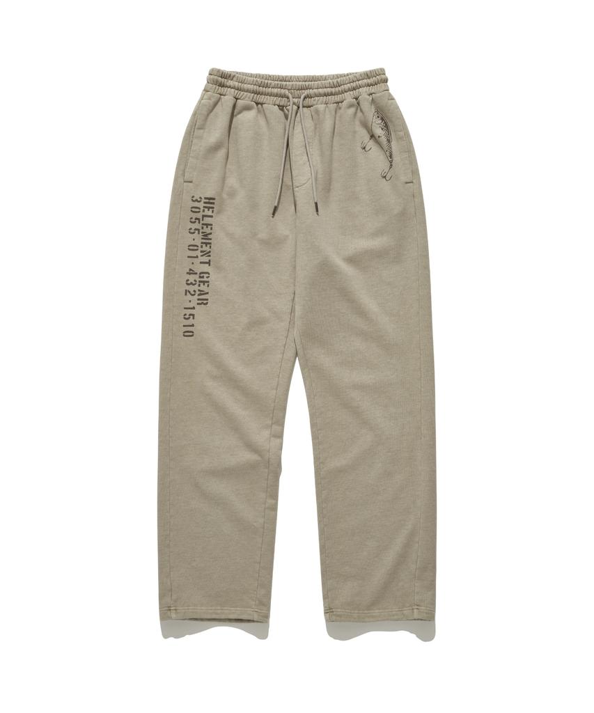HELEMENT Lauren Graphic Sweatpants (Beige)