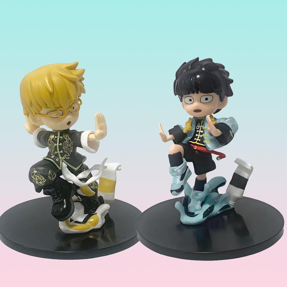 Wucifang Jewelry Bushiroad Palverse Mob Psycho100 Shigeo Kageyama Arataka Reigen Pvc Statue Anime Figure Collection Model Toy For Kids