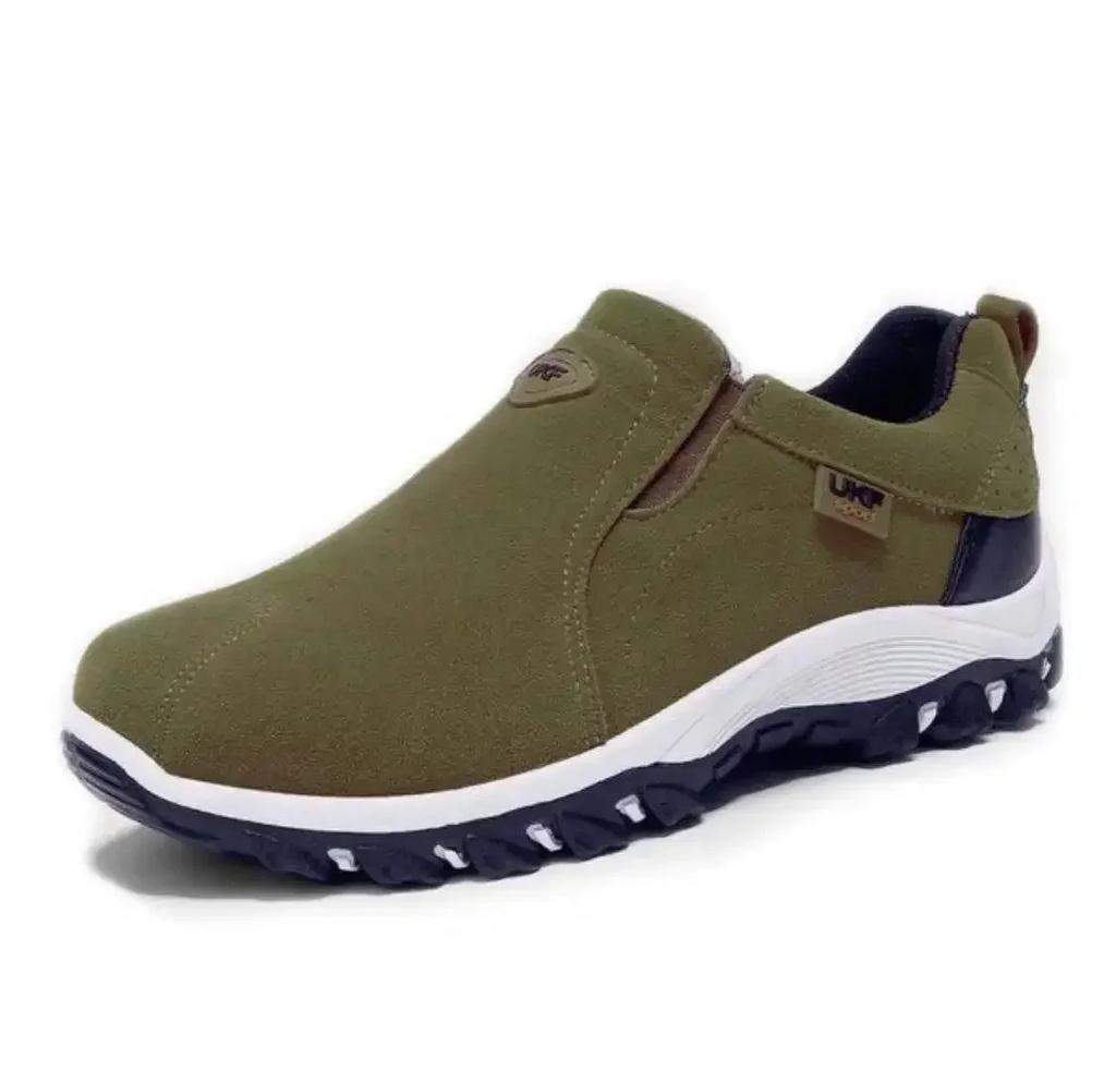 Neue Herren-Freizeit-Sneaker Outdoor Leicht Slip-on Walking Schuhe für Herren Slipper Atmungsaktive Flache Schuhe Herrenschuhe Übergröße 48