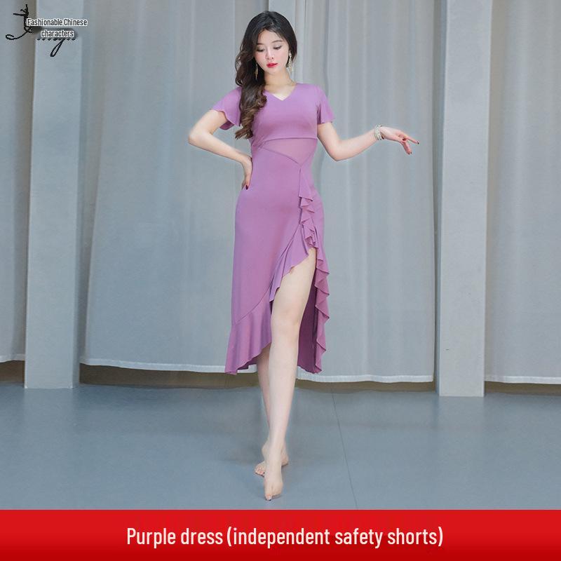 Taniec Brzucha 2025 Seksowna Sukienka z Krótkim Rękawem - Orientalny Kostium Sceniczny dla Dorosłych