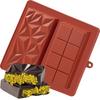 Chocolate Bar Molds Deep Silicone Break-Apart Dubai Chocolate Mold Nonstick Protein Energy Bar Mold Thick Candy Wax Melt Mould
