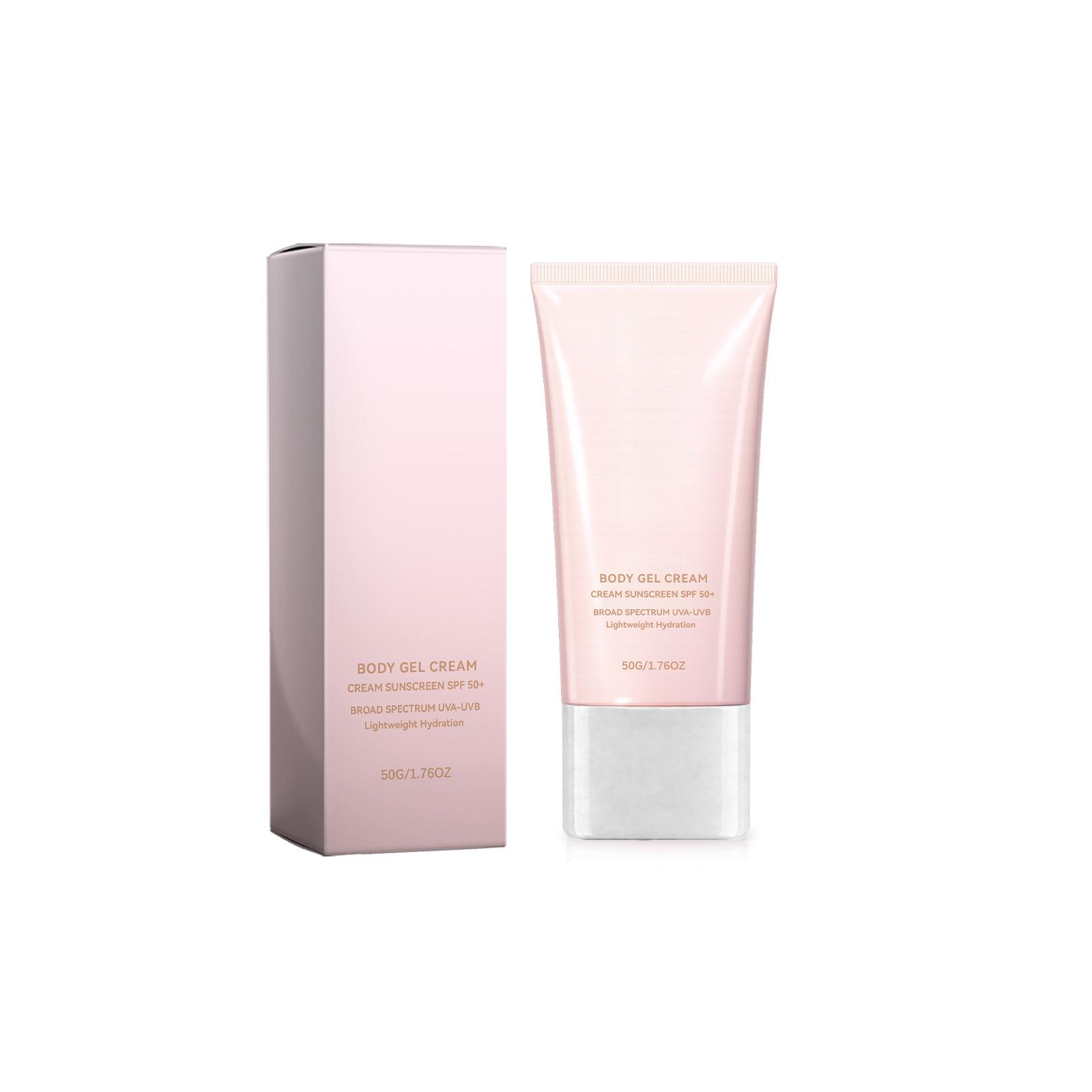 Hydrating Brightening Body Protection Cream, Outdoor Refreshing Daily Sun Care Lotion 50g