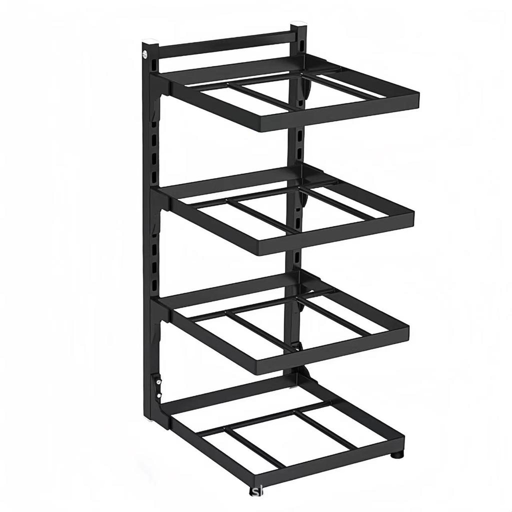 Kitchen Sink Storage Rack Multi-Layer Cooker Storage Rack Frying Pan Holder Pot Bowl For Stovetop Cabinets Adjustable Pot Rack