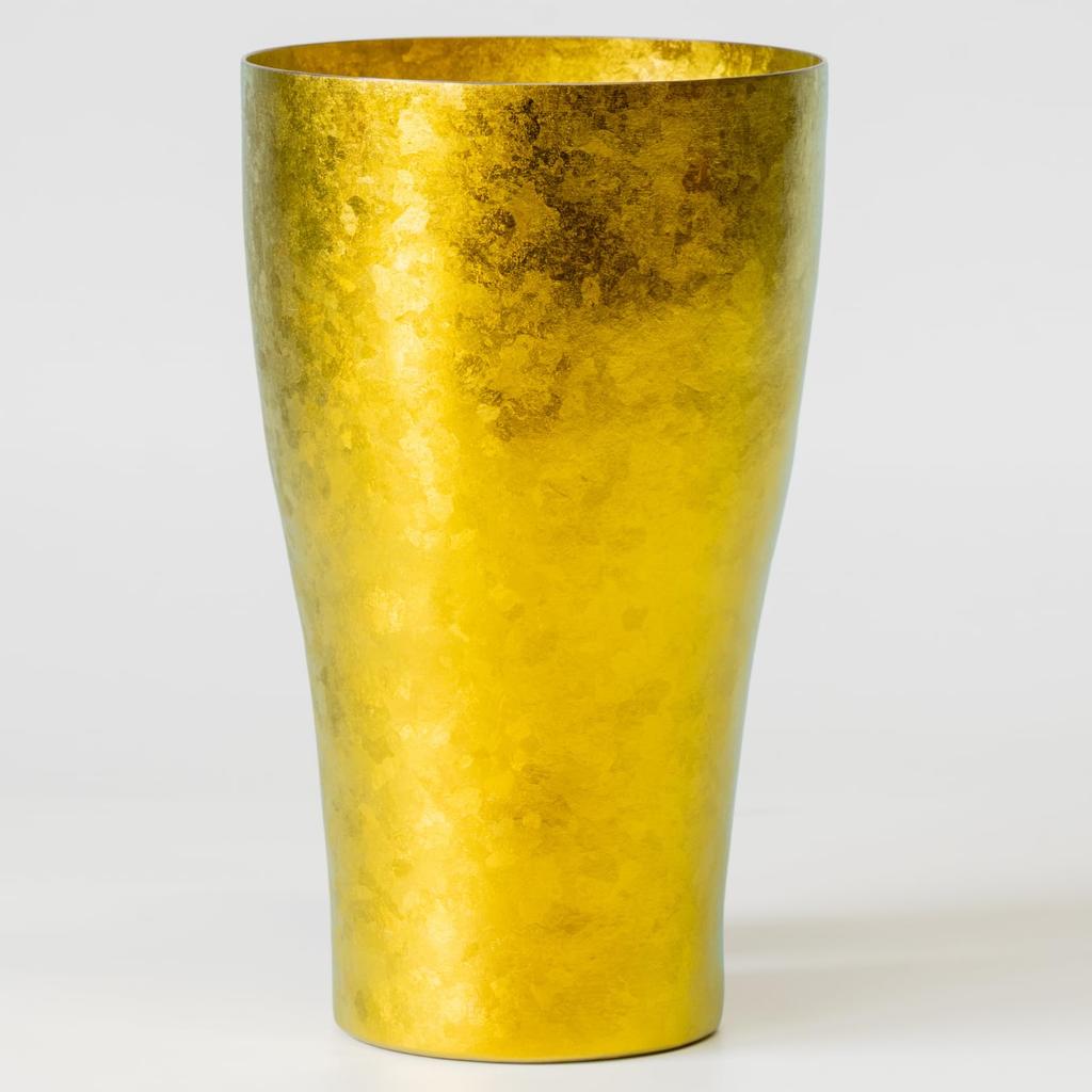 HORIE Pure Titanium Structure Magnum Double-Walled Tumbler, Kiln-Crafted, Magnum, High-Performance Double-Walled (Gold, (500ml))