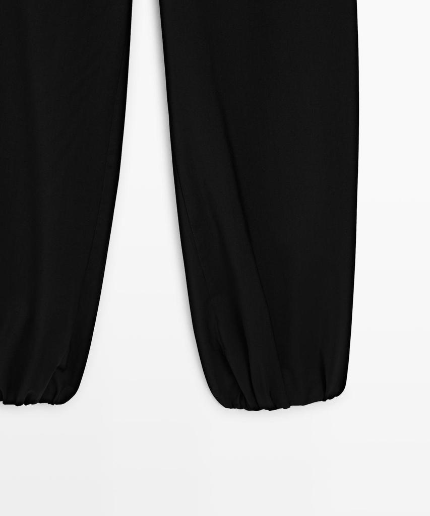 Masimodutti Wool Sarouel Tie Pants