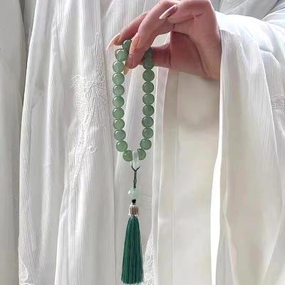 12Mm Tassel Bracelet Ancient Style Hand Twisted Beads Bead Chain Buddhist Tibetan Rosary Pendants Jewelry Gift