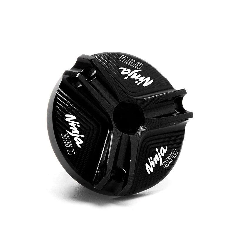 For Kawasaki NINJA 650 NIINJA650 -2023 Accessories Motorcycle Front & Rear Brake Fluid Reservoir Cover Engine Oil Filler Cap
