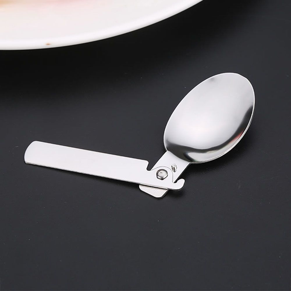 Tool Cream Dessert Spoon Coffee Tea Outdoor Tableware Folding Spoon Soup Spoon Travel Tableware