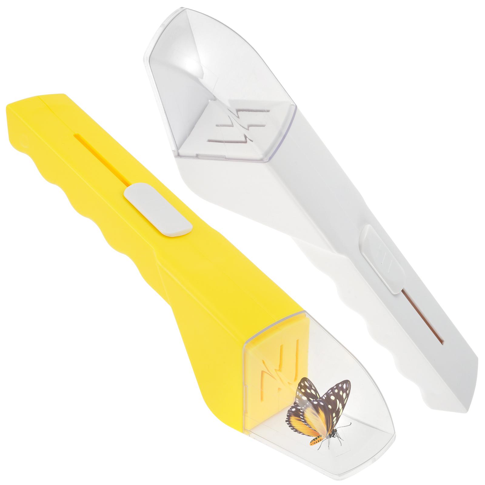 2Pcs Portable Bug Catching Tool Handheld Kids Insect Bug Catcher with Clear Viewing Window Quick Release Insect Catcher Clamp