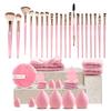 Premium 49-Piece Makeup Brushes Set Synthetic Bristles Wood Handles Travel-Friendly Face Eyes Application Includes 30 Brushes +