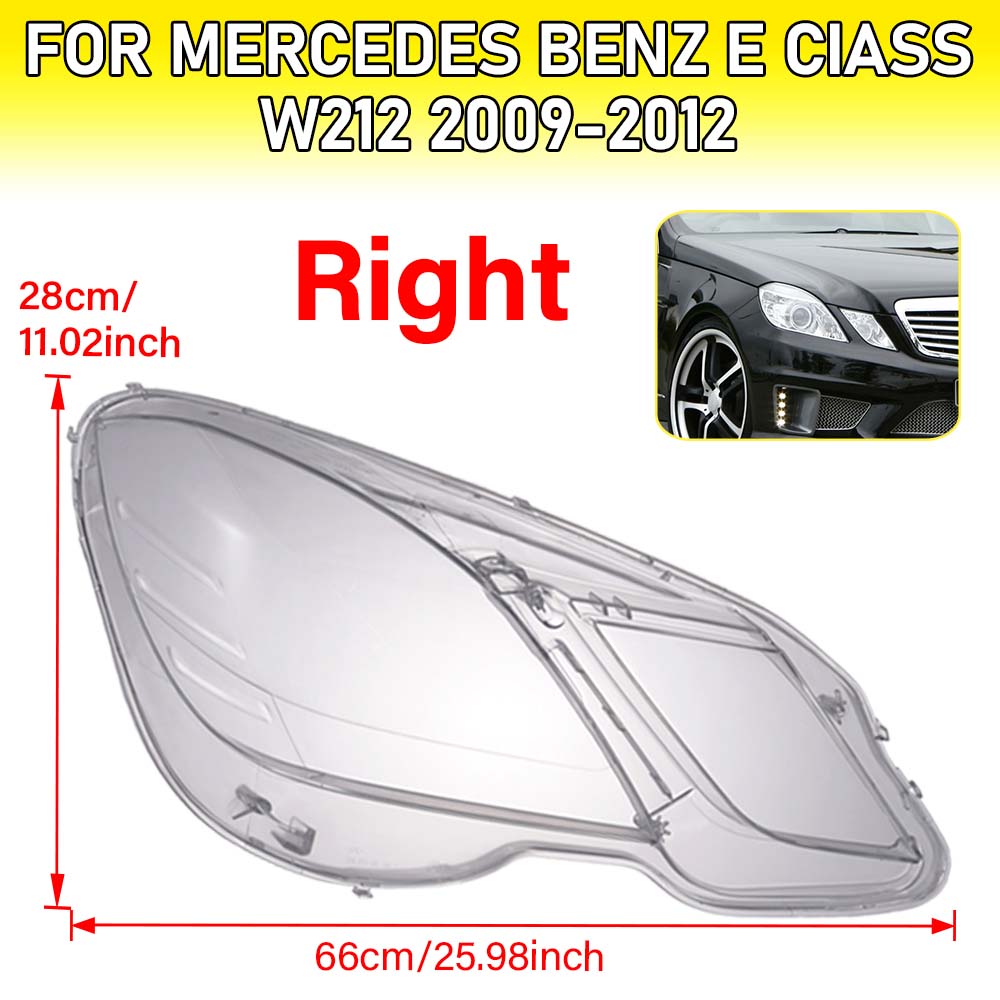 

Стекло фары для Mercedes Benz E-Class W212 Крышка фары 09-12 E200E260E300 Прозрачный плафон Автомобильные аксессуары