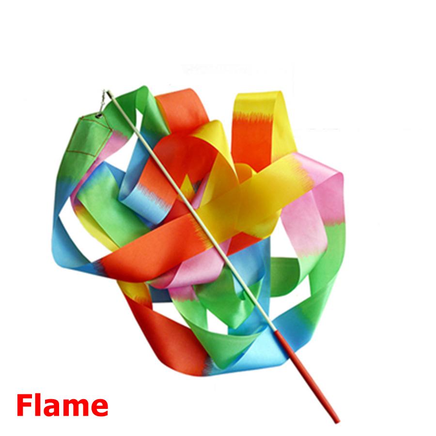 

400cm Dance Performance Color Ribbon Sticks Durable Twirling Rods for Ballet Dance Artistic Gymnastics Ribbon Art Sprots Equipme
