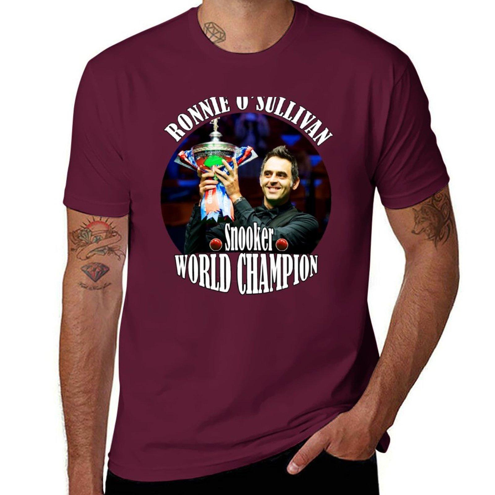 XIXI Fashion Ronnie O Sullivan de snooker Wereldkampioen T-shirt aanpasbare blanco's plus size tops heren witte t-shirts 4XL