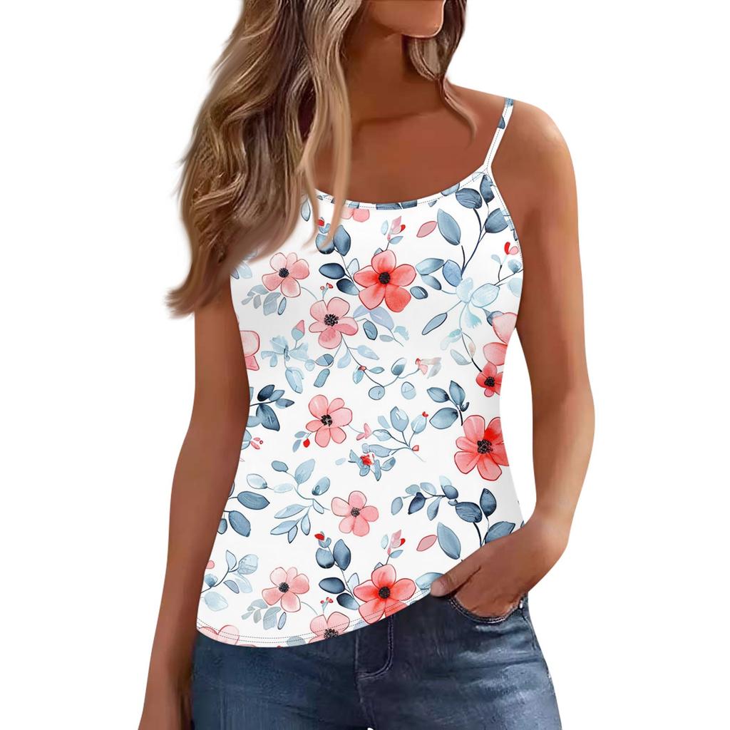 Vestă fără mâneci cu gâtul scăzut pentru femei, cu decolteu în U Bretele pentru tricou