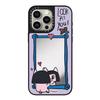 For Phone16ProMax for Apple 15Pro Cute 13 Anti-fall Phone14pro Mirror Phone Case
