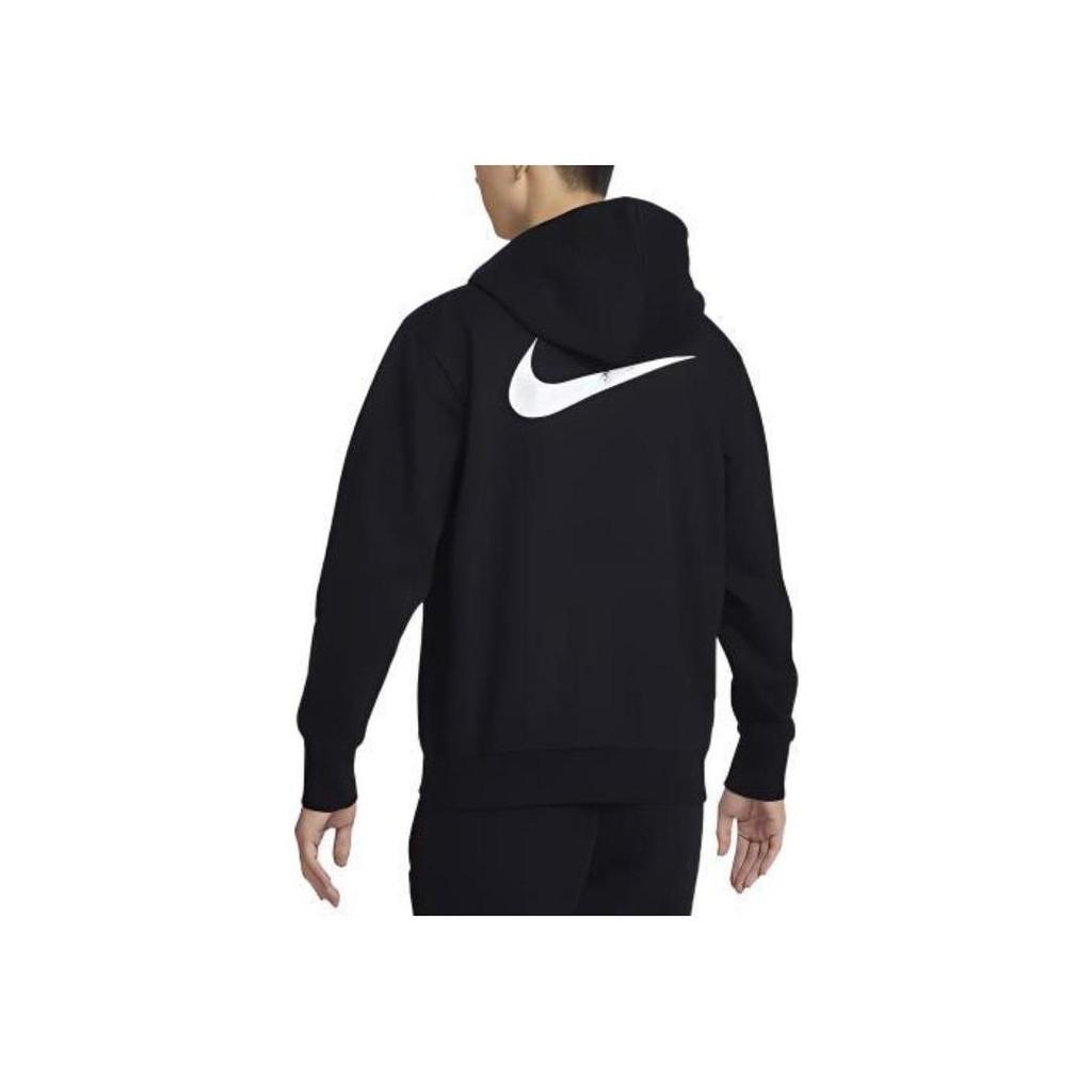 Nike Dri-Fit Standard Issue Logo Print Zip Hoodie Herren Hoodies Schwarz DV9449-010
