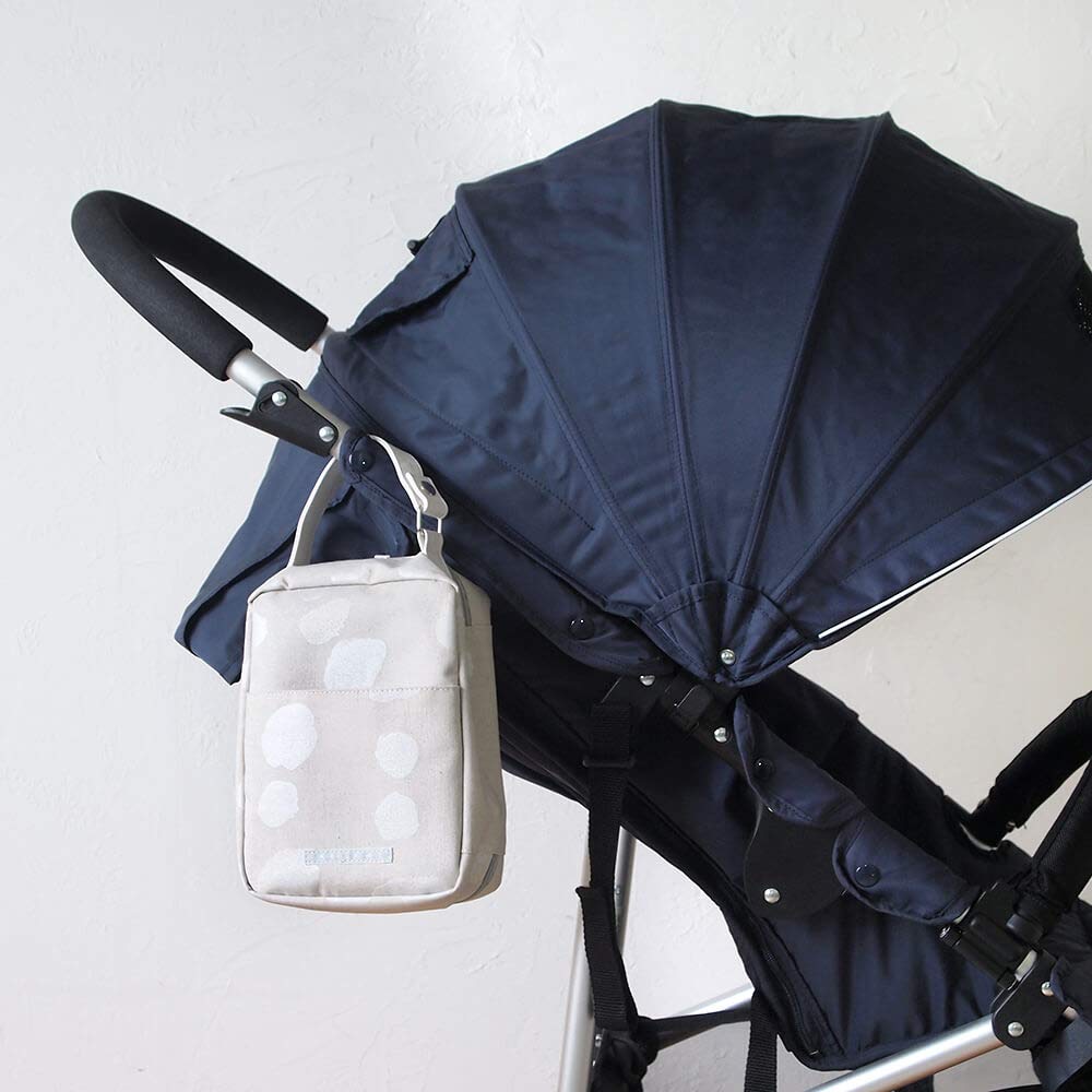 Naomi Ito 10mois Diaper Pouch 1 piece 19131011 mère One-Touch (with Flap), Pierre, (x 1)