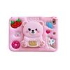 Cute Strawberry Bear Case for iPad Applicable to Samsung tablet and Redmi pad 2 SE 9.7 8.7 11" silicone case with pen slot Cute girl Kids tablet case