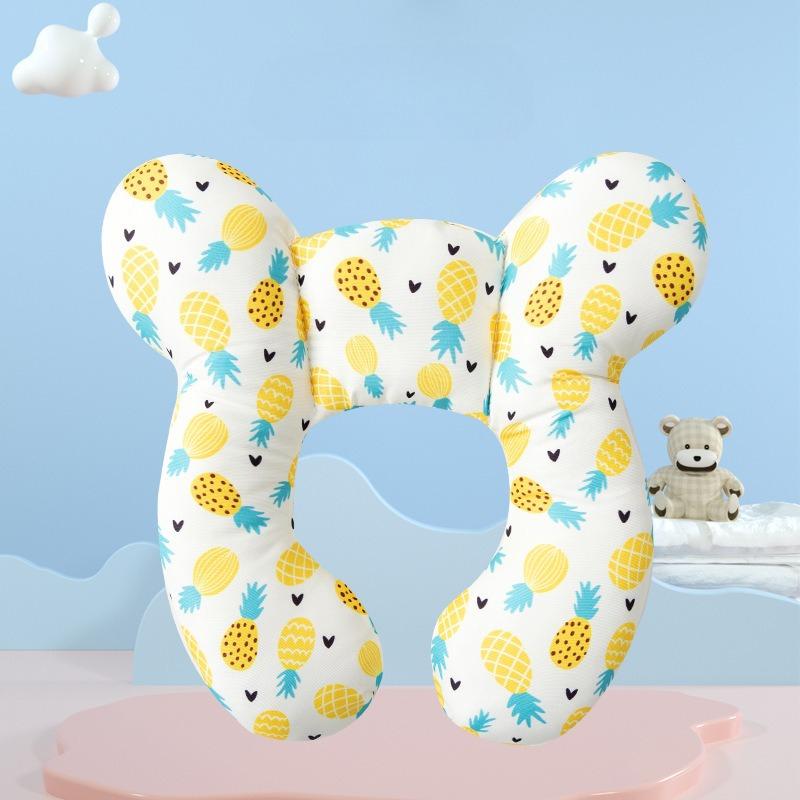 Cartoon Children U-Shaped Pillow Multi-functional Baby Car Cotton Soft Neck And Head Protection Travel Car Children's Pillow