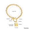 Vakuumvergoldetes Goldkettchenarmband Stilvolles Design für Damen Herren Perfektes Geschenk für jeden Anlass