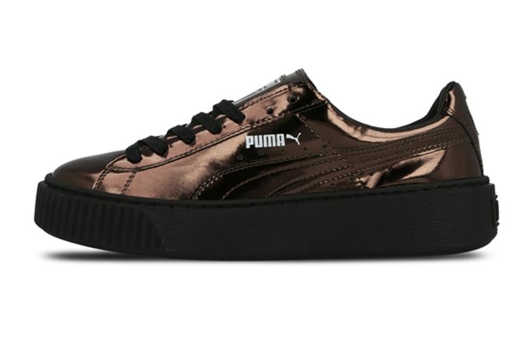 PUMA Basket Platform  Metallic Bronze  Women s 362339-03 38